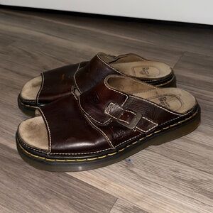 Dr. Martens Dark Brown Men's Slide Sandals